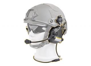 M32H Black Tactical Communication Hearing Protector for FAST MT Helmets by Opsmen